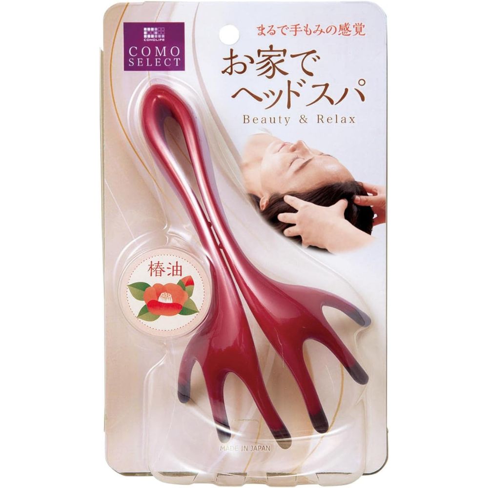 コモライフ 頭ほぐれる マッサージャー 頭皮/ヘッドマッサージ 指圧代用機 お家でヘッドスパ 椿油含有 ..