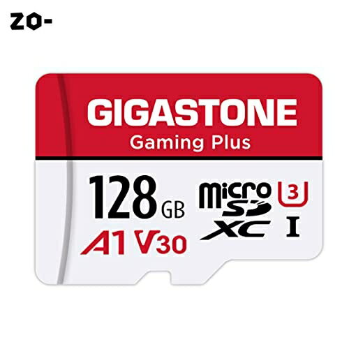 Gigastone マイクロsdカード 128GB Nintendo Switch SDカード動作確認済 転送速度100MB/S 高速 MicroSD..