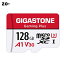 Gigastone マイクロsdカード 128GB Nintendo Switch SDカード動作確認済 転送速度100MB/S 高速 MicroSD 128GB Full HD & 4K UHD動画、 UHS-I A1 U3 V30 C1