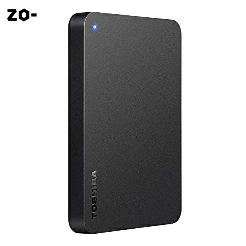 東芝 Canvio 1TB USB3.2(Gen1)対応 ポータブルHDD PC/TV対応 バッファローサポート 国内メーカー 故障予測 外付け Mac ブラック HD-TPA1U3-B/N