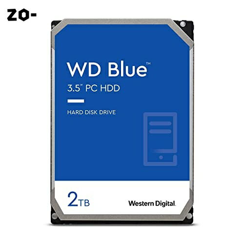 Western Digital EGX^fW^ WD Blue  HDD n[hfBXN 2TB SMR 3.5C` SATA 5400rpm LbV256MB PC [J[2N WD20EZAZ-EC yK戵