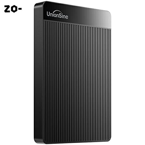 楽天zo-UnionSine 外付け ハードディスク超薄型外付けHDDポータブルハードディスク 500GB 2.5インチ USB3.0に対応 PC/Mac/PS4/XBox/テレビ録画（黒）HD2510
