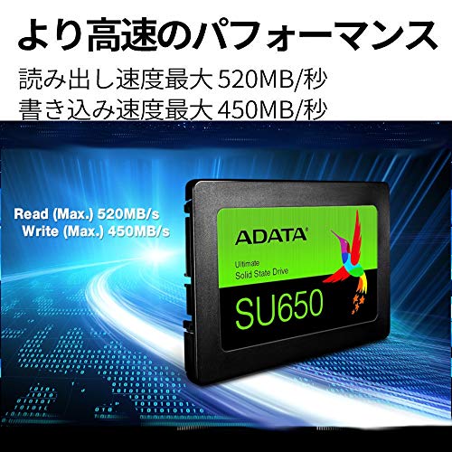 ADATA SSD 120GB SU650 SATA 6Gbps / 3D NAND / / ASU650SS-120GT-REC