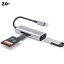 [2023 MFi正規認証品]iPhone SD カードリーダー 3-in-1 Lightning USB OTGカメラアダプタ 双方向高速データ転送 iPhone/iPad用 SD カードリーダー Micro SD/TF USB3.0変換