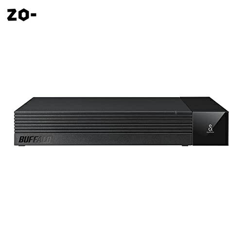 楽天zo-バッファロー TV用外付けハードディスク 4TB SeeQVault/テレビ録画/4K対応 ファンレス静音&コンパクト 日本製 故障予測 みまもり合図 HD-SQS4U3-A/N