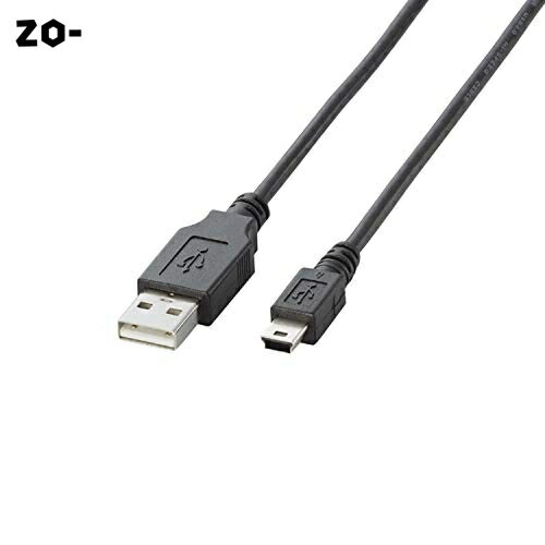 쥳 USB֥ miniB USB2.0 (USB A  to miniB ) Ρޥ 1.5m ֥å U2C-M15BK