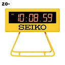 セイコークロック(Seiko Clock) 目覚まし時計 置き時計 デジタル ミニタイマークロック 黄色 93×104×45mm SQ815Y