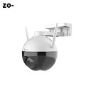 防犯カメラ 屋外 監視カメラ EZVIZ PTZ 1080P WiFi 360° 広角 パン/チルト スマートカラー暗視 回転機能 IP65防水 AI人物動体検...