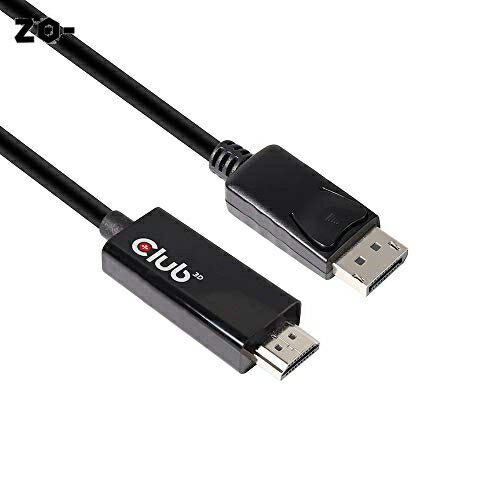 Club3D DisplayPort 1.4 to HDMI 2.0b HDR（ハイダイナミックレンジ）対応 4K 60Hz ディスプレイ 変換アダプタ 2m ケーブル(CAC-1082)