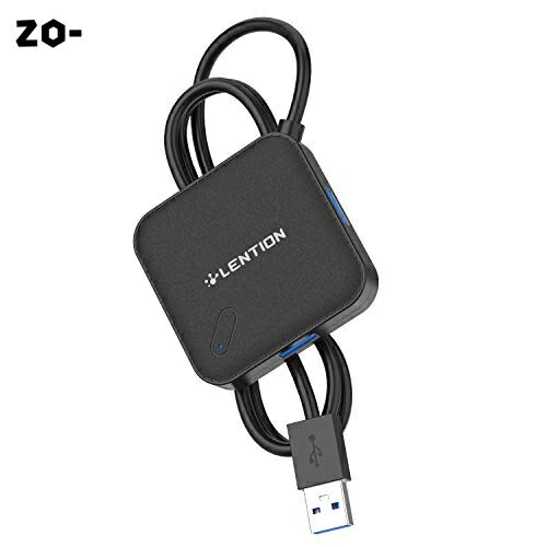 LENTION 4in1 USB A ハブ USB 3.0 4ポート 1M ケーブル 5Gbps 超高速データ転送 LEDライト 長い MacBoo..