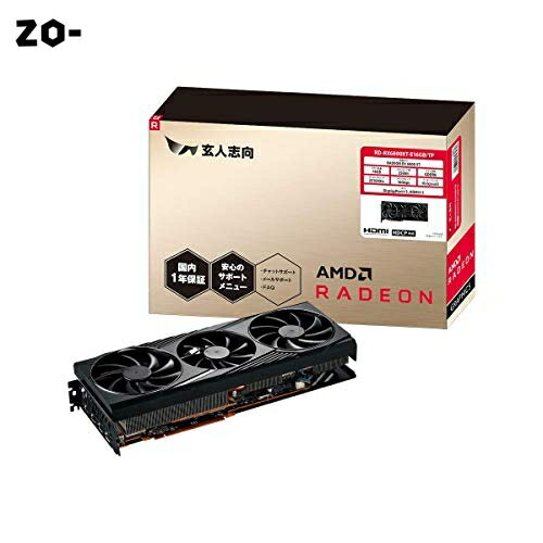 玄人志向 AMD Radeon RX6800XT搭載 グラフィックボード GDDR6 16GB トリプルファンモデル RD-RX6800XT-E16GB/TP