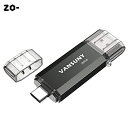 Vansuny USBメモリ Type-C 256GB 高速転送データ USBフラッシュドライブ 2in1 OTG USB 3.0 USB Cメモリスティック デュアル タイプC 256ギガ 大容量 (黒)