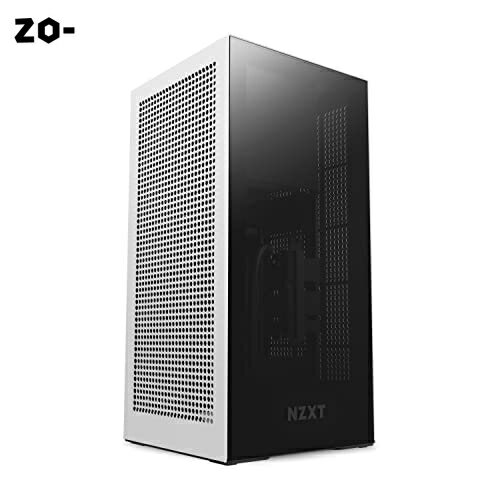 NZXT H1 Mini-ITXケース 750W電源 140mm水冷クーラー PCIe3ライザーカード搭載 (ホワイト)