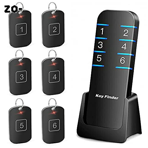 6in1キーファインダー 鍵 紛失防止 キーホルダーEvershop Key finder 探し物発見器 忘れ物探知機 落し物防止 取扱説明書付き (キーファインダー) キー 探す アラーム なくしもの発見器 の置き忘れ 鍵 タグ 紛失防止