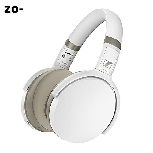 Sennheiser ゼンハイザー HD 450BT WHITE ノイズキャンセリングBluetoothヘッドホン、 低遅延、 AAC、 aptX-LL、 Bluetooth 5.0、 ボイスアシスタント連携、 Smart Control