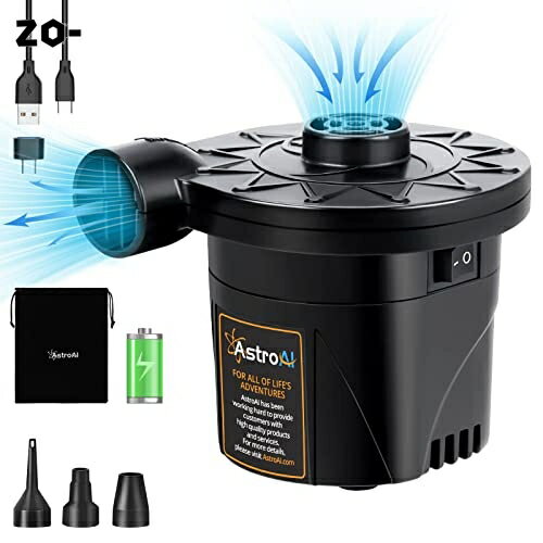 AstroAI  ס 2*2000mAh żХåƥ꡼ tiny pump ưݥ ݥ ư ݥ׼ /ȴξб 3ΥΥդ PSEǧںѤ ⤭ ܡ ٥å ӥˡ