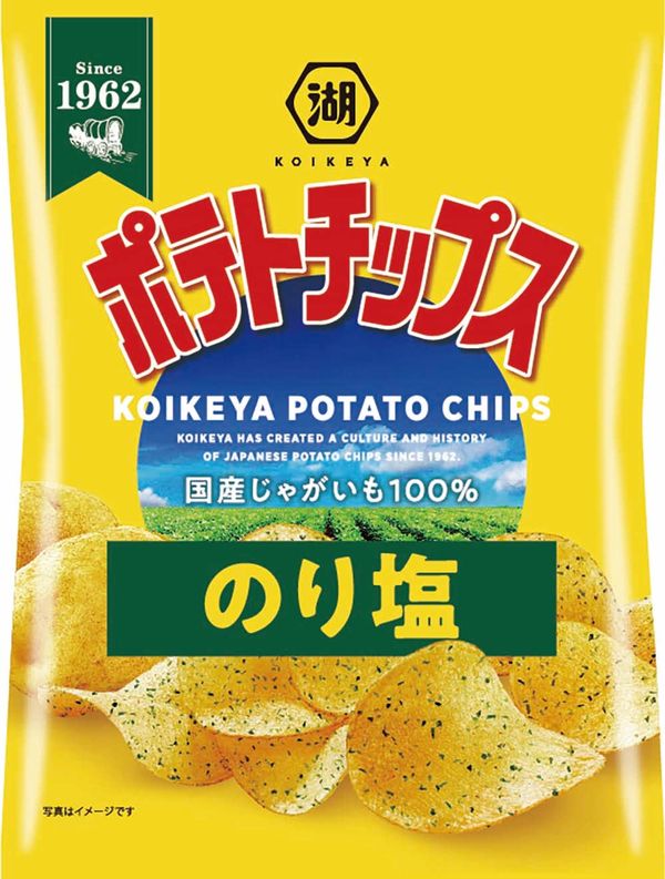 湖池屋 ポテトチップス のり塩 55g12袋