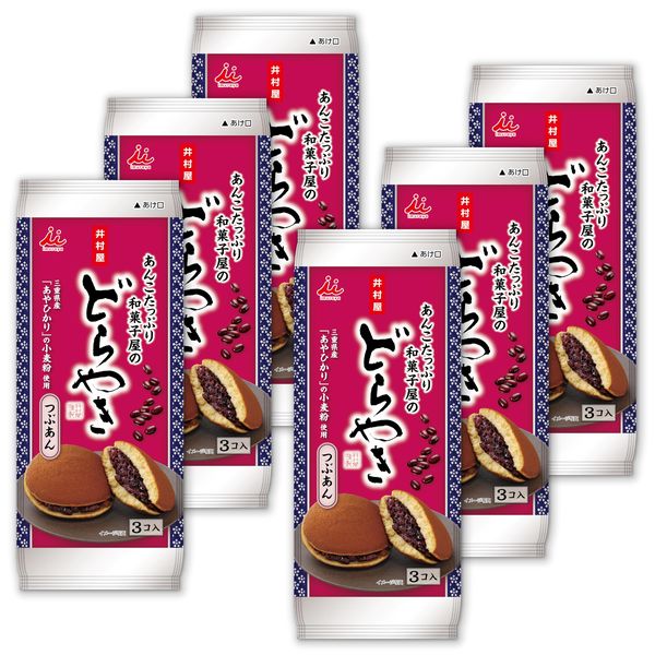 乐天商城 - 井村屋 あんこたっぷり和菓子屋のどら焼 3コx6袋