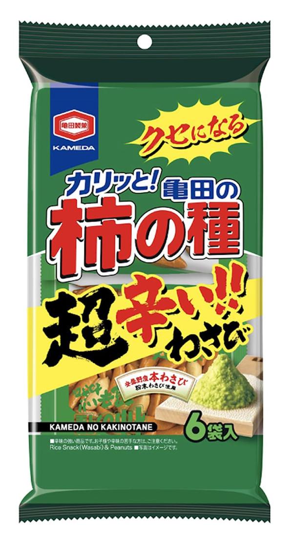亀田製菓 亀田の柿の種超わさび6袋詰 161gx6袋