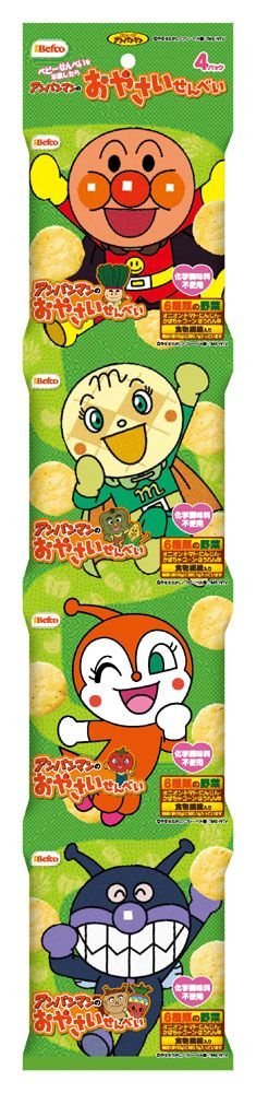 栗山米菓 4Pアンパンマンのおやさいせんべい 40gx12袋