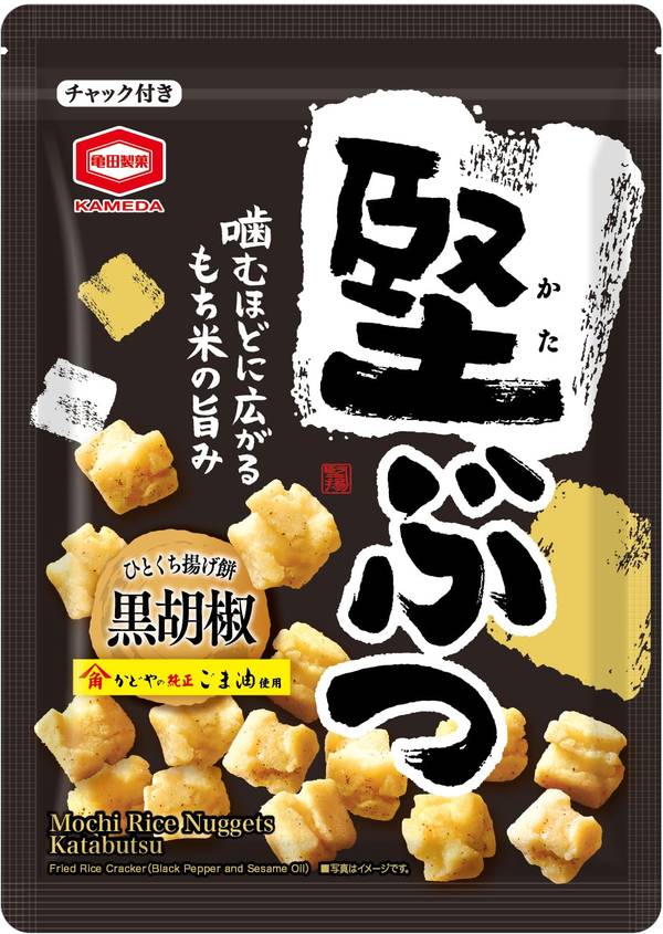 亀田製菓 堅ぶつ 黒胡椒 140gx6袋