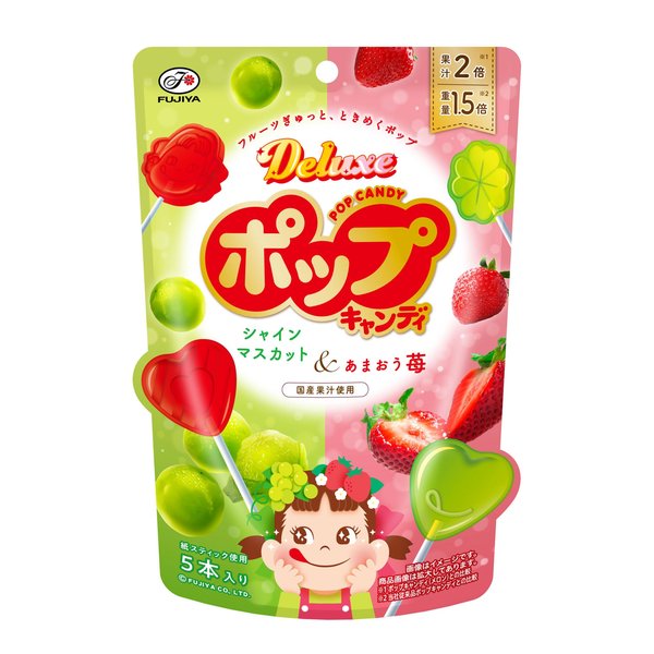 不二家 デラックスポップキャンディ 5本x6袋