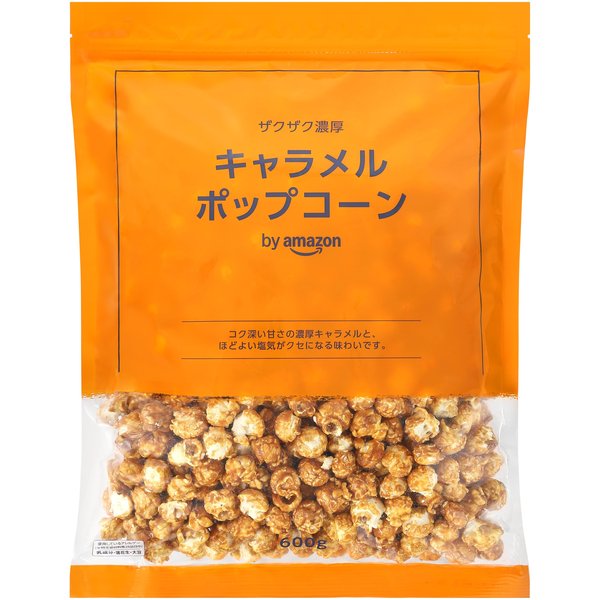 樂天商城 - キャラメルポップコーン 600g バター・ホイップクリーム使用 お徳用 大容量 チャック付き