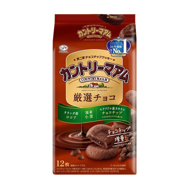 不二家 カントリーマアム(厳選チョコ) 12枚x5個