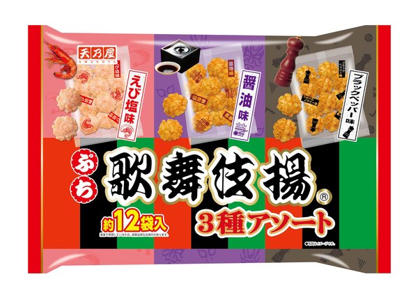 樂天商城 - 天乃屋 ぷち歌舞伎揚アソート (12gx12袋入) x12個