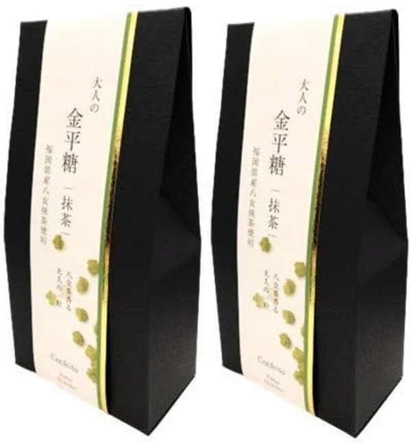 原野製茶本舗 大人の金平糖 抹茶 30gx2 / 奥八女 こんぺいとう 砂糖菓子 かわいい 和風 japanese candy