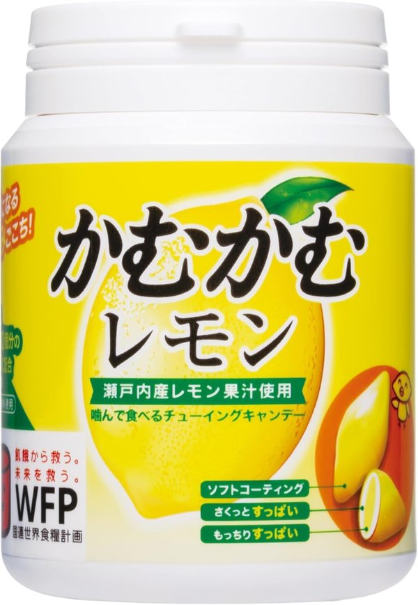 乐天商城 - かむかむレモン ボトル 120g x3個