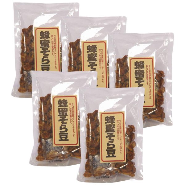 西八製菓 駄菓子 蜂蜜そら豆130gx5袋