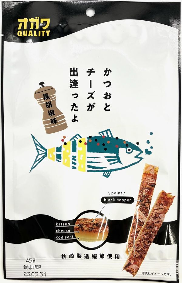 Rakuten - オガワ食品 かつおとチーズが出逢ったよ黒胡椒 45g x 4個セット
