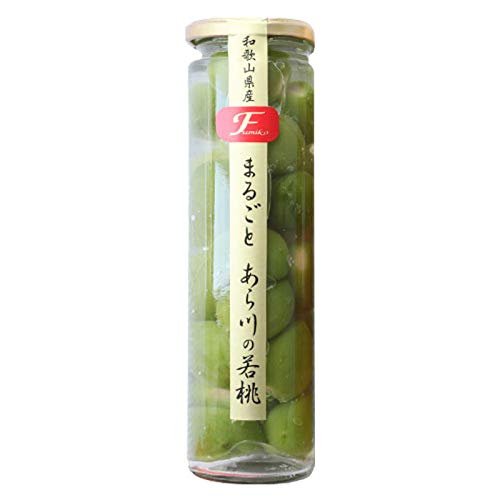 ふみこ農園 プチギフト まるごとあら川の若桃 350g(ロング瓶)お洒落な瓶入りフルーツコンポート 和歌山県産 (通常) zozo-10087094 zo- パッケージ画像