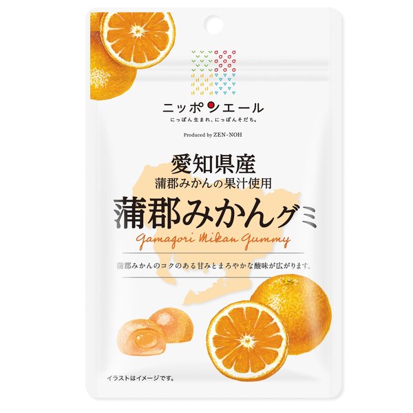 Rakuten - 全国農協食品 愛知県産蒲郡みかんグミ 40gx10袋