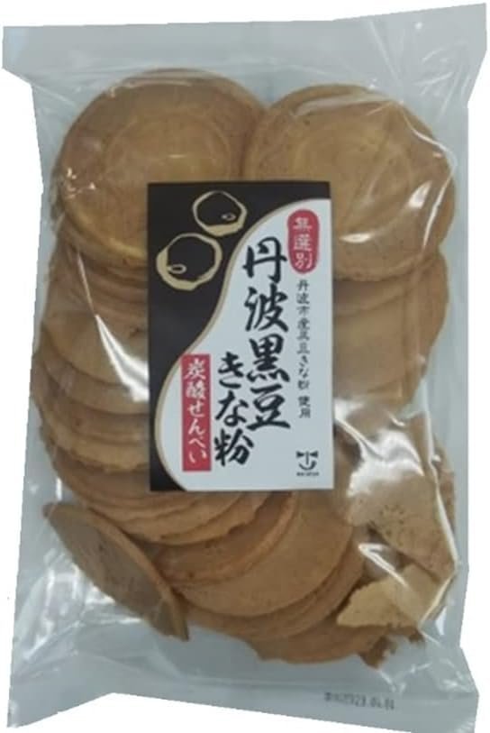 わらいや丹波黒豆きな粉炭酸せんべい140gx6袋