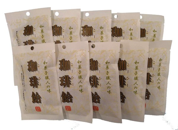 みやこ飴本舗 和菓子職人の味 珈琲飴 7個 x10袋