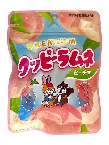 樂天商城 - カクダイ製菓 プレミアムクッピーラムネピーチ味 30gx10袋
