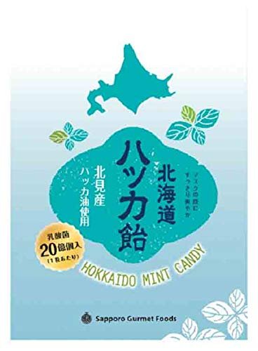 札幌グルメフーズ 北海道ハッカ飴乳酸菌入り 65gx10袋