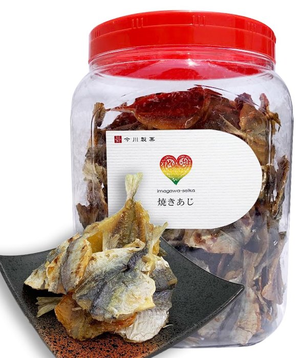 樂天商城 - 今川製菓 ポット 焼きあじ 600g 国内加工 カルシウム たっぷり おつまみ おやつ 大容量