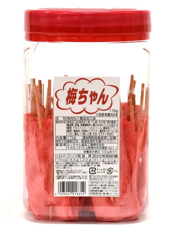 乐天商城 - よっちゃん食品工業 梅ちゃん172g