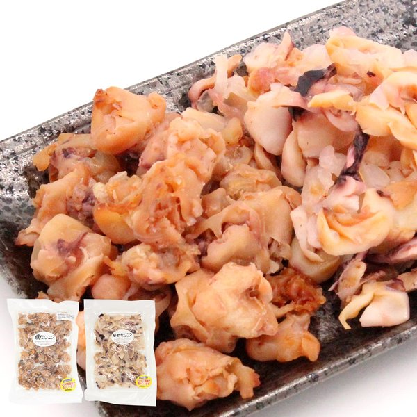 EBLIM いか軟骨 いかなんこつ 北海道函館加工 食べ切りサイズ 函館特産組合品 希少部位 するめいか 焼き 甘酢 おつまみ 珍味 おやつ (焼き&甘酢 各1袋)