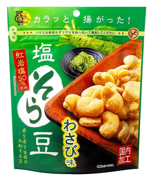 乐天商城 - MD 塩そら豆 わさび味 スタンドパック 100gx4袋