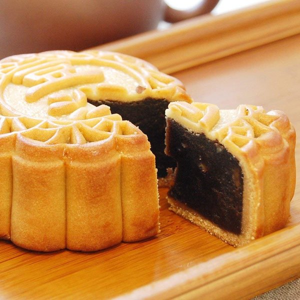 月餅 横浜中華街 老舗 手焼き大月餅 選べる6種類 1個 お菓子 中華菓子 スイーツ (豆沙(あずき))