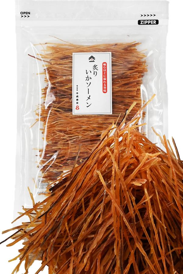 Rakuten - [ つまみ蔵 ] 無選別 炙りいかソーメン 160g [ お菓子 や 珍味 酒のつまみ に 炙りイカソーメン ] スルメイカ するめジャーキー イカそうめん あたりめ 干物 業務用 大容量 千成商会