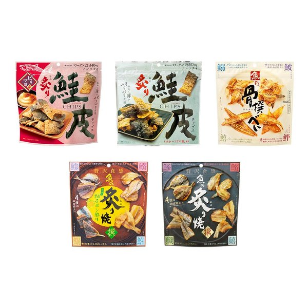 MDホールディングス 魚の炙り焼 魚の骨撰べい 鮭皮チップス 詰め合わせ アソート セット