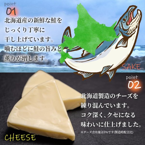 鮭ジャーキー 250g チーズ入 北海道産 大容量 お徳用 海鮮 おつまみ 珍味 鮭とば 訳あり 国産 魚 高タンパク スティック 便 zozo-10088621 zo- サンプル画像2