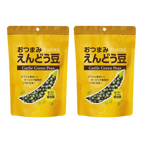 樂天商城 - おつまみ えんどう豆 100g (2個セット, にんにく味)