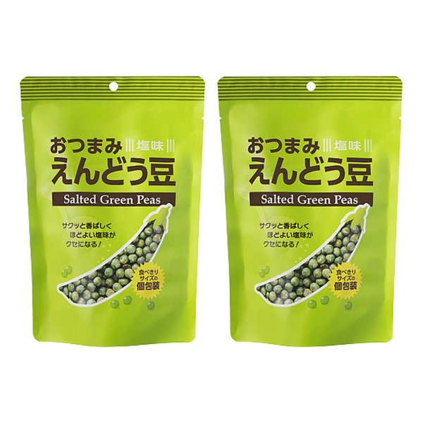 樂天商城 - おつまみ えんどう豆 100g (2個セット, 塩味)