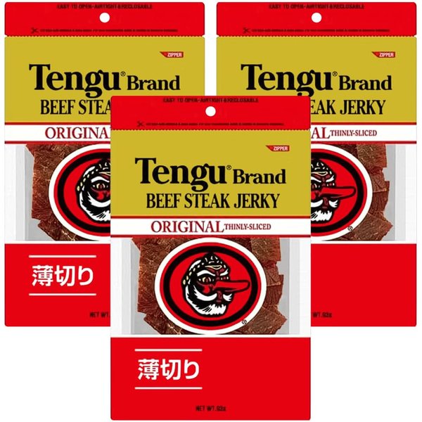 テング ビーフジャーキー オリジナル 薄切りタイプ 93g 3袋セット
